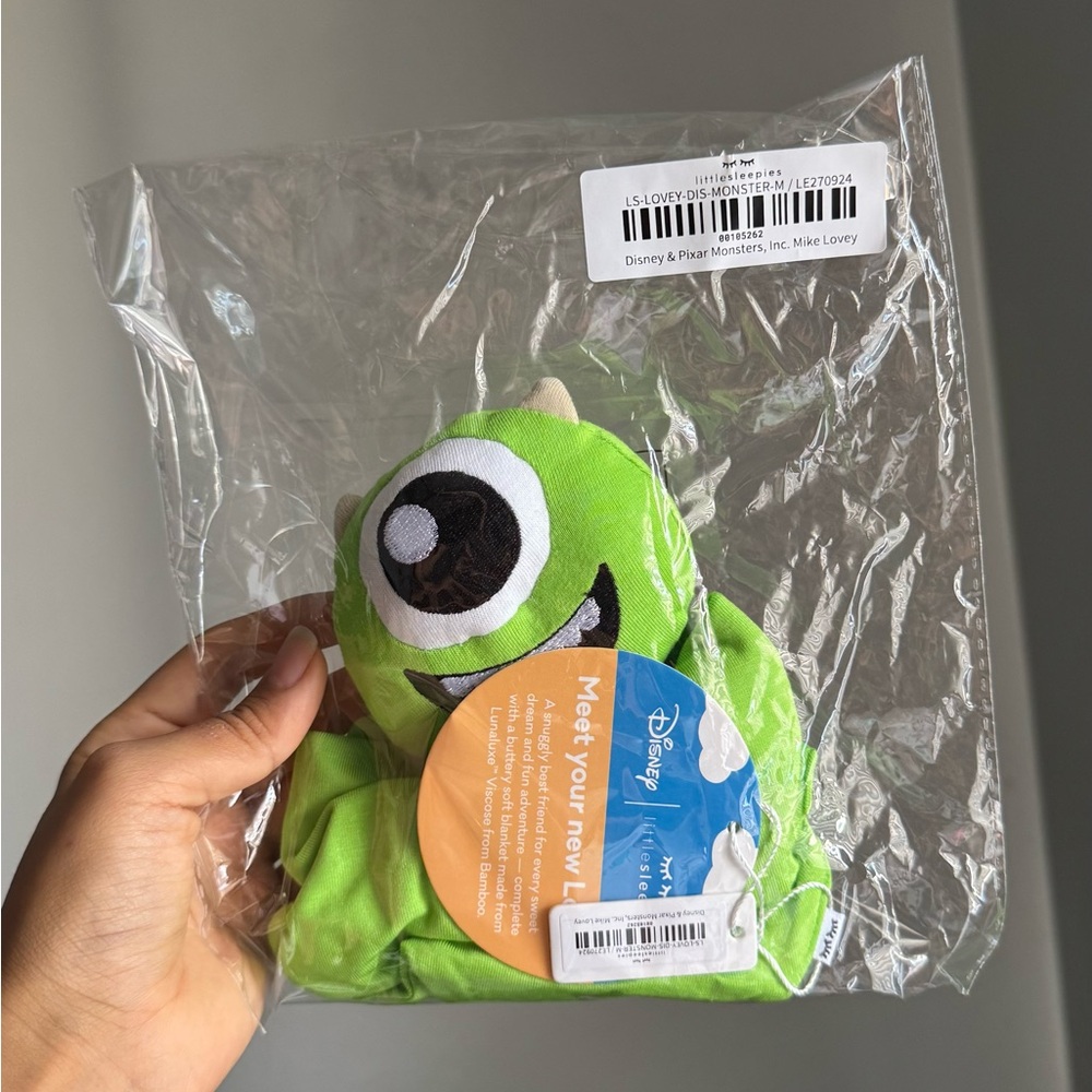 NWT | Little Sleepies Disney Pixar Monsters Inc. Mike Wazowski Plush